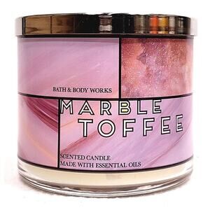 Bath & Body Works Marble Toffee 3 Wick Scented Candle